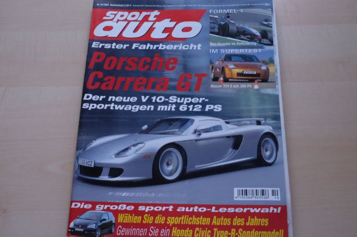Deckblatt Sport Auto (10/2003)